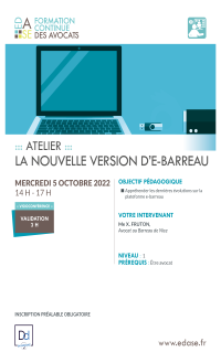 LA NOUVELLE VERSION D'E-BARREAU