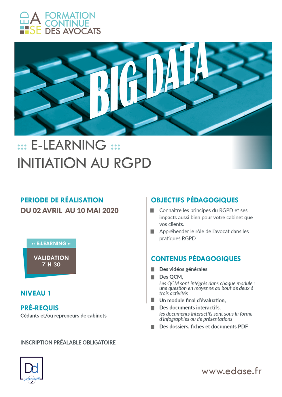 FORMEZ-VOUS AU RGPD EN E-LEARNING