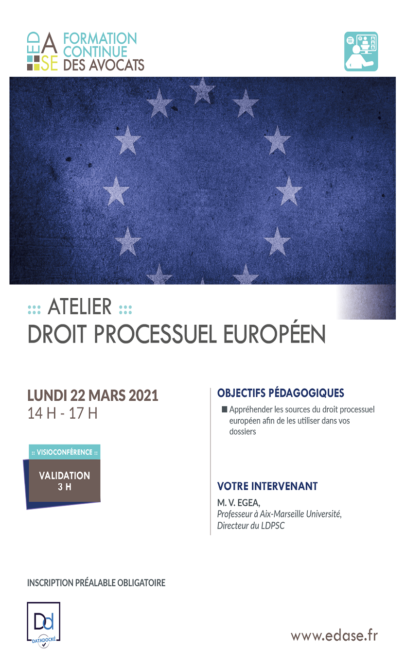 DROIT PROCESSUEL EUROPÉEN
