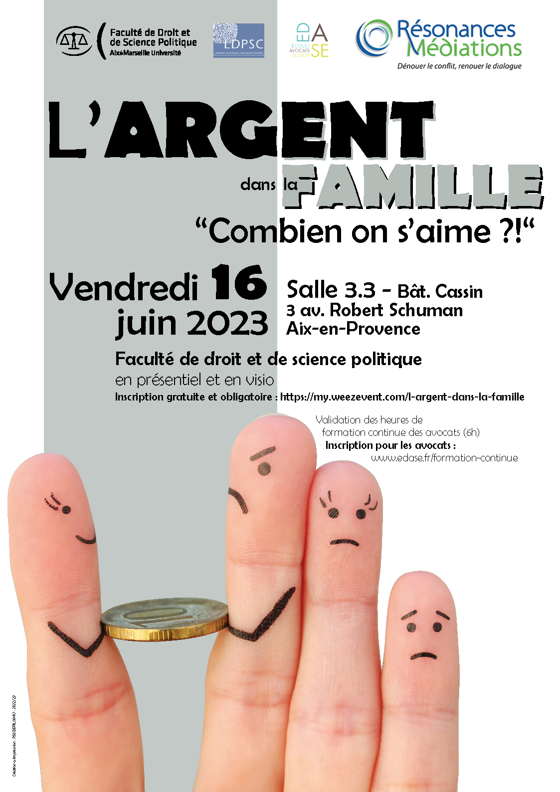 L’ARGENT DANS LA FAMILLE « COMBIEN ON S’AIME ? »