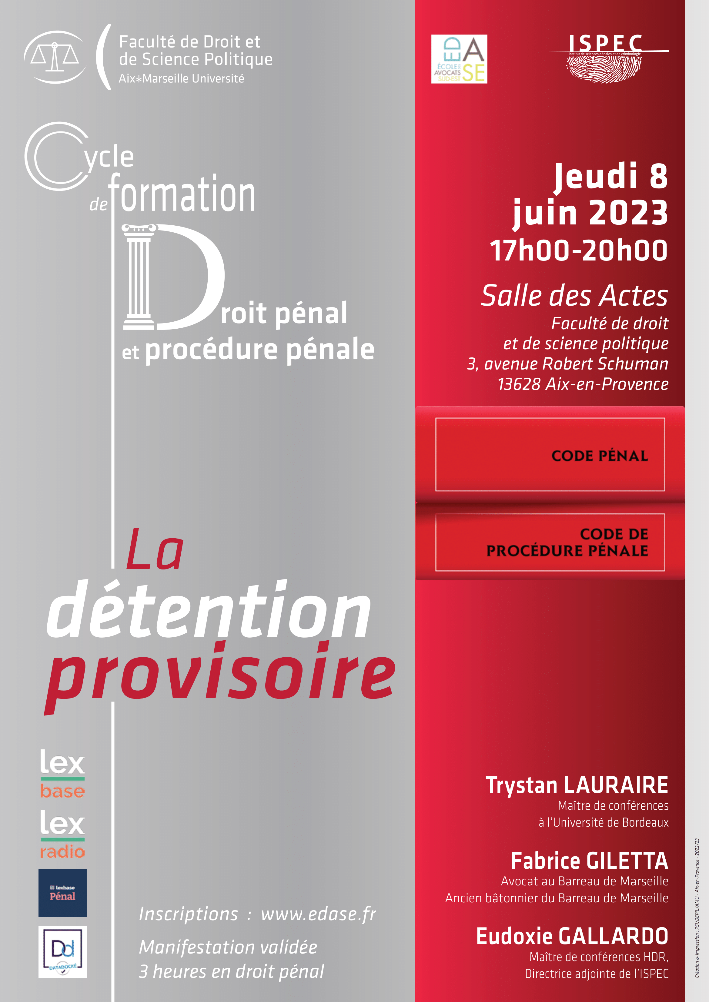 LA DETENTION PROVISOIRE