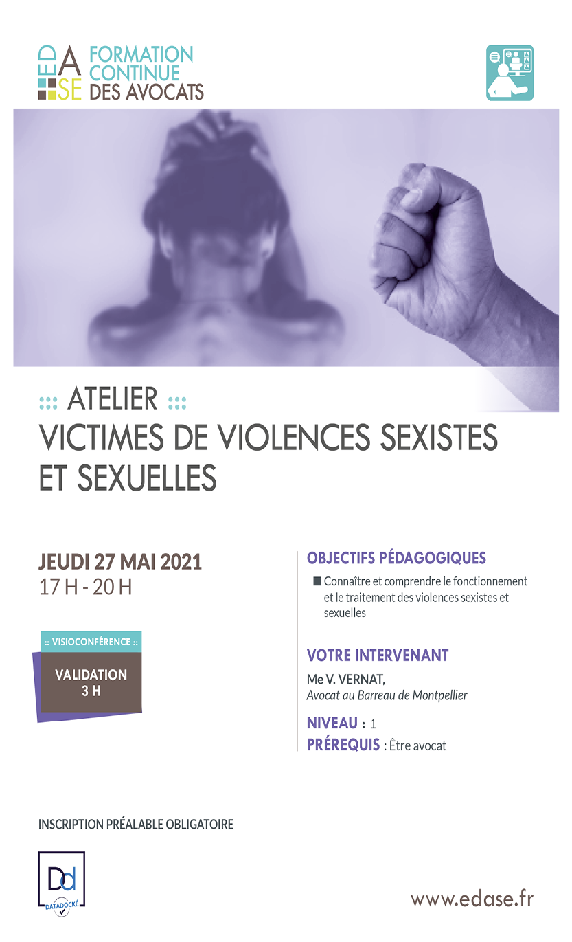 DROIT PÉNAL : VICTIMES DE VIOLENCES SEXISTES ET SEXUELLES