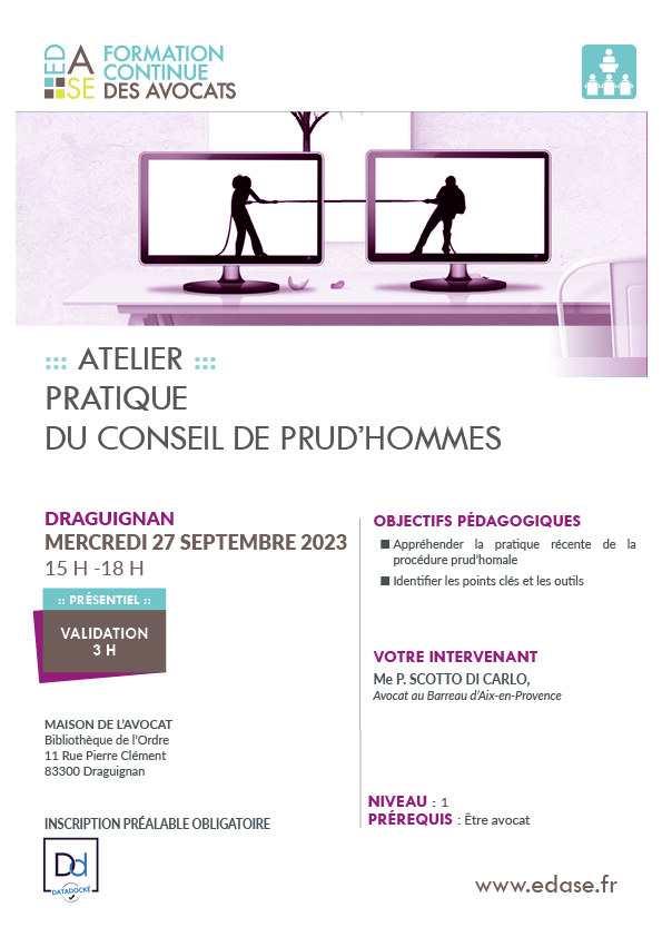 PRATIQUE DU CONSEIL DE PRUD’HOMMES