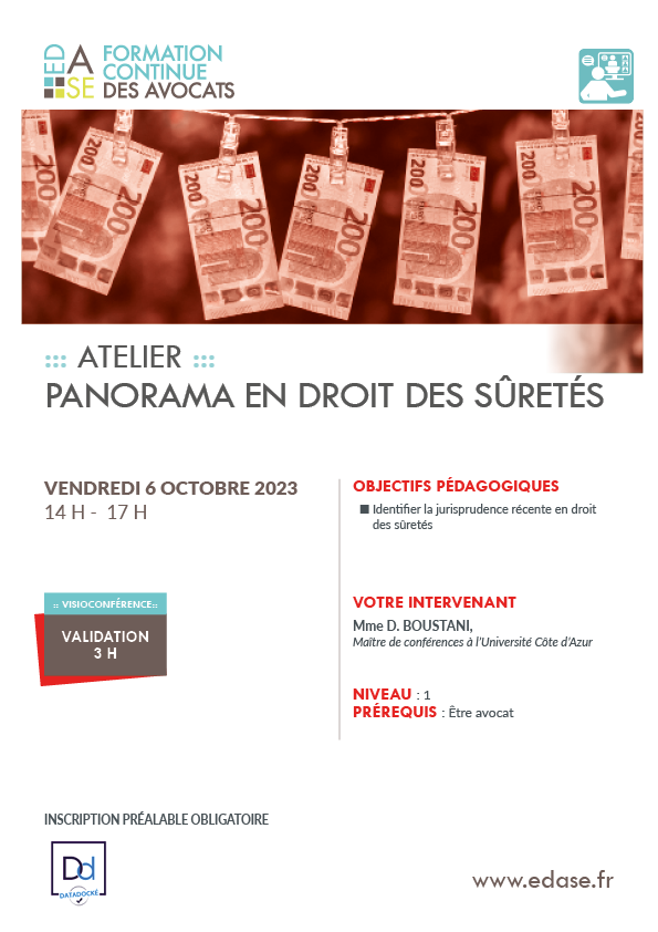 PANORAMA EN DROIT DES SURETÉS