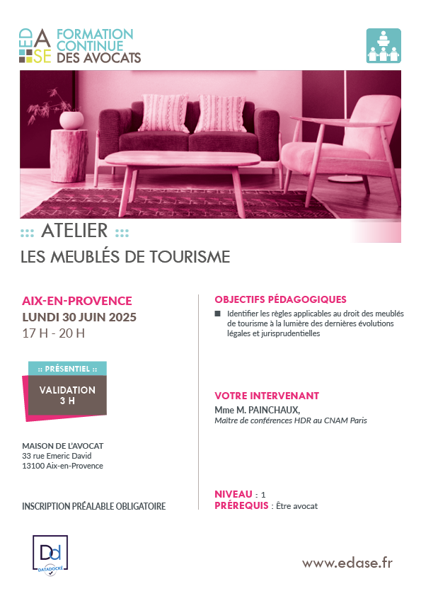 LES MEUBLÉS DE TOURISME 