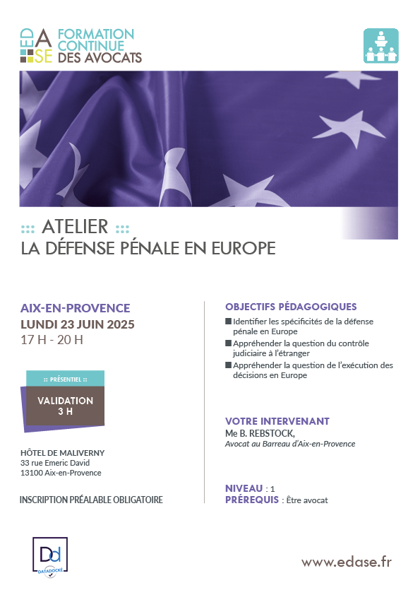LA DÉFENSE PÉNALE EN EUROPE