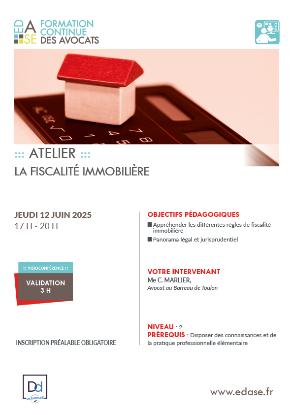LA FISCALITÉ IMMOBILIÈRE