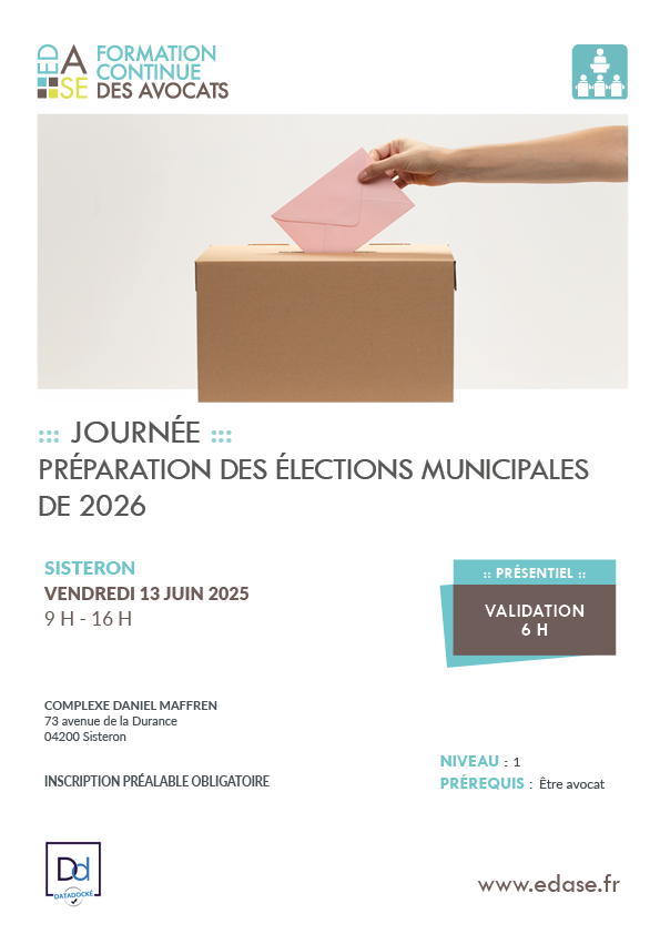 PRÉPARATION DES ÉLECTIONS MUNICIPALES DE 2026