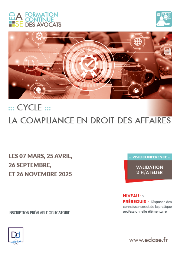CYCLE LA COMPLIANCE EN DROIT DES AFFAIRES. ATELIER III - LANCEUR D'ALERTE ET ENQUÊTE INTERNE
