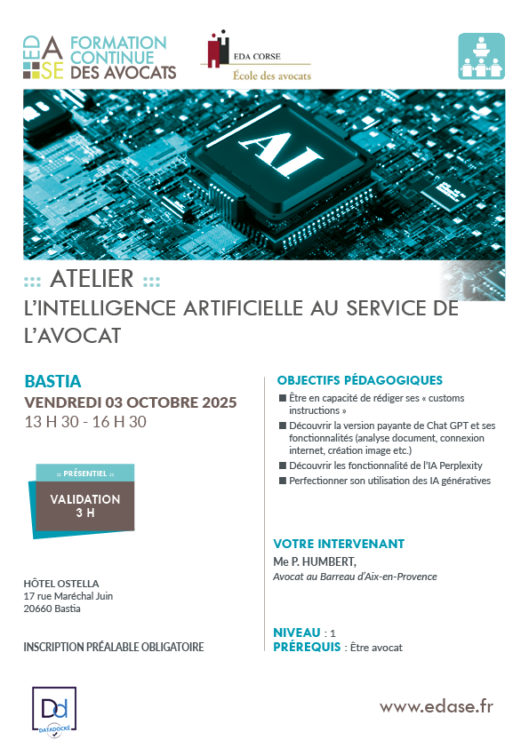 L'INTELLIGENCE ARTIFICIELLE AU SERVICE DE L'AVOCAT