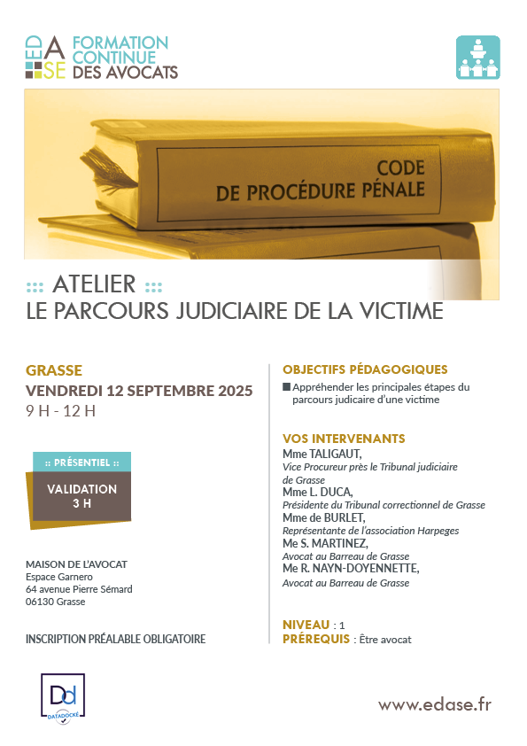 LE PARCOURS JUDICIAIRE DE LA VICTIME