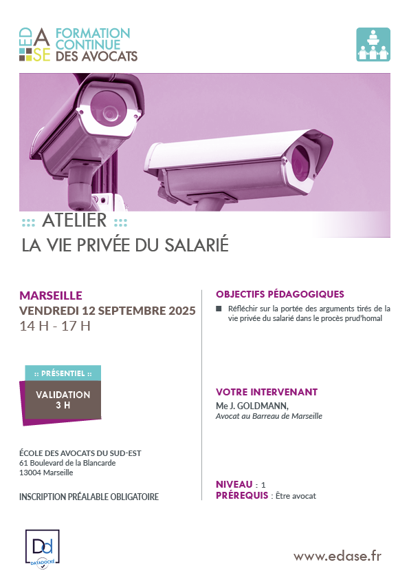 LA VIE PRIVÉE DU SALARIÉ