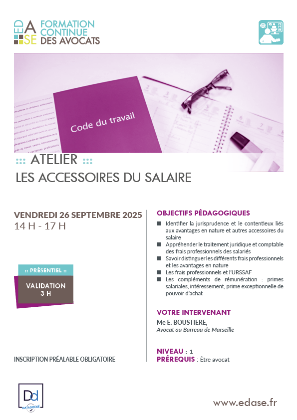 LES ACCESSOIRES DU SALAIRE