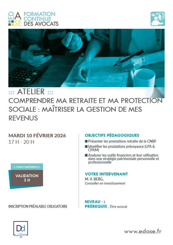 COMPRENDRE MA RETRAITE ET MA PROTECTION SOCIALE : MAÎTRISER LA GESTION DE MES REVENUS