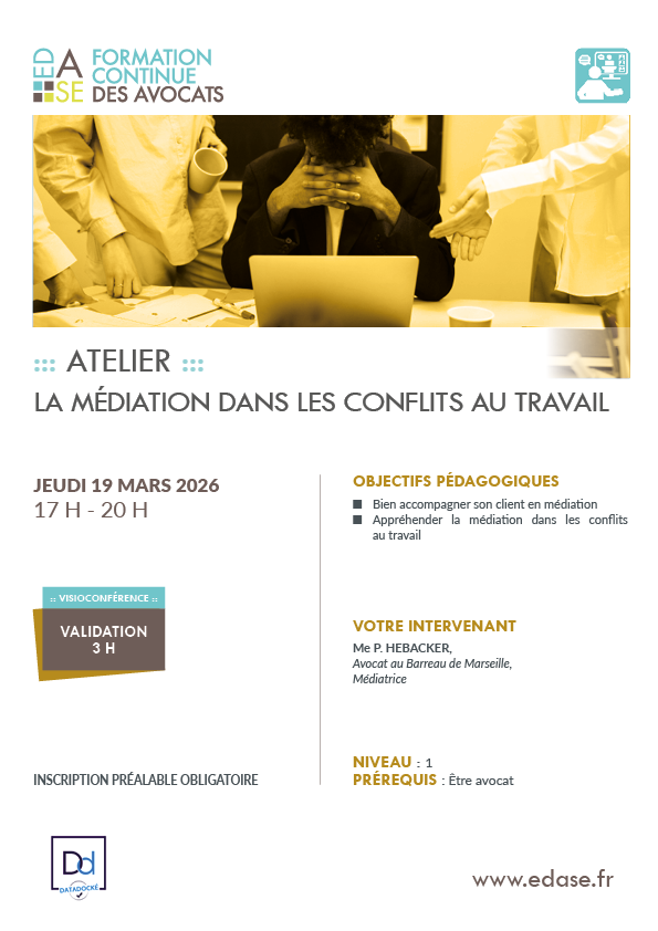 LA MÉDIATION DANS LES CONFLITS AU TRAVAIL