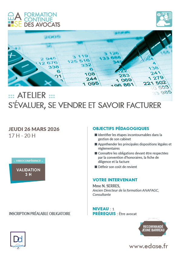 S'ÉVALUER, SE VENDRE ET SAVOIR FACTURER