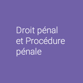 Droit Pénal et Procédure Pénale