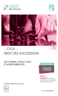 CYCLE DROIT DES SUCESSIONS. ATELIER III - LA LIQUIDATION DE LA SUCCESSION EN PRÉSENCE D'UNE DONATION-PARTAGE